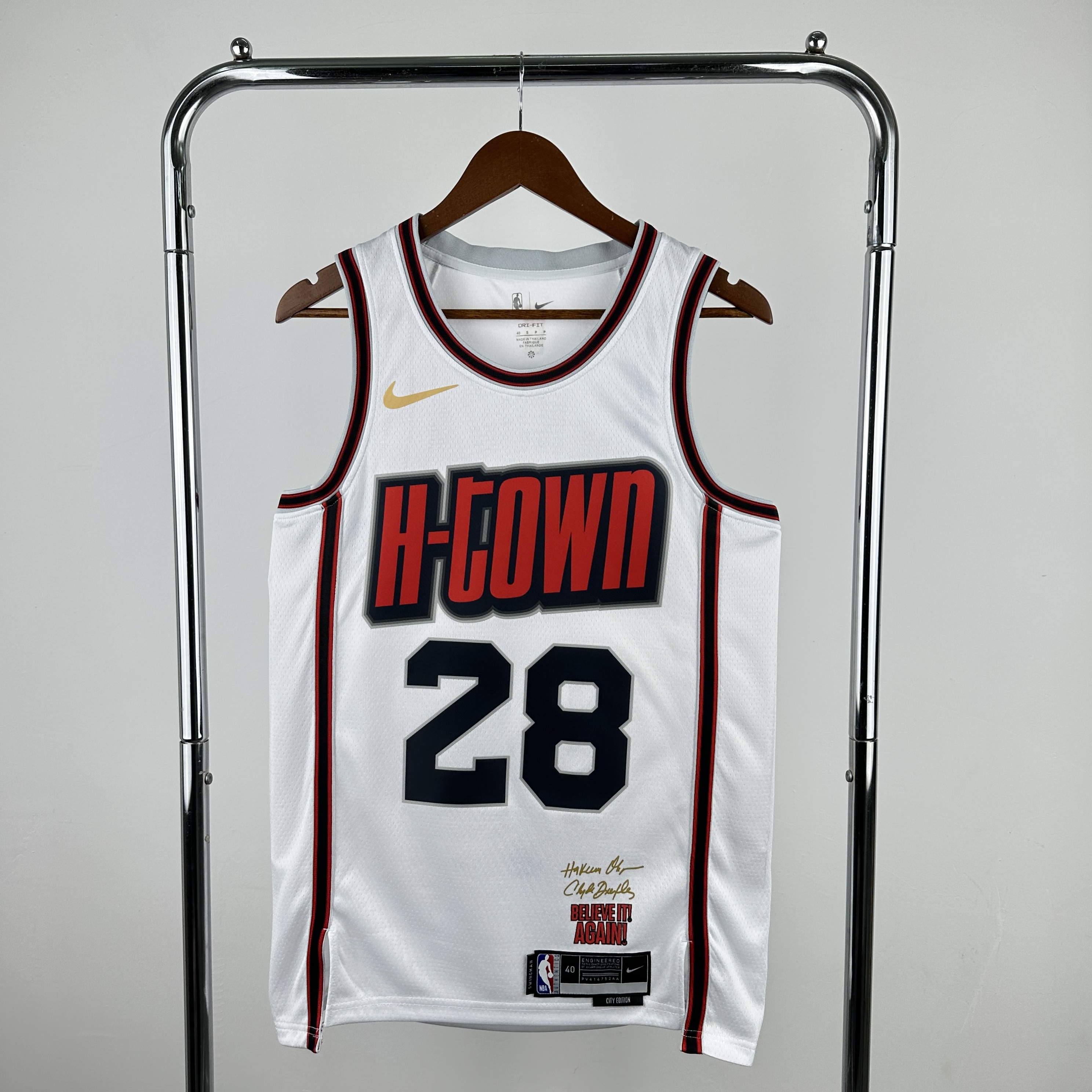 Men Houston Rockets #28 Sengun White City Edition Season Nike 2025 NBA Jersey->houston rockets->NBA Jersey